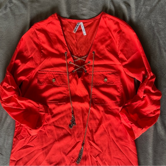 Live 4 Truth Scarlet Red Blouse - Picture 3 of 10